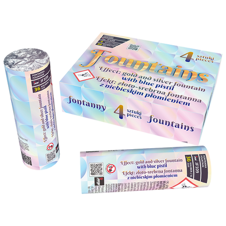 Fontanna Gold And Silver With Blue Pistil JF109 F2 16/4