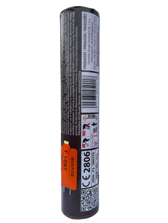 ODPALAJ NIE DYGAJ 50mm 2" single shot hukowy titanium salut  + niebieska minaSHOT50-03 ECO 24/1 F3