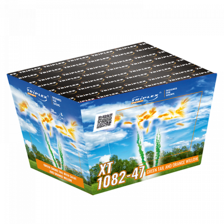 Bateria Dzienna Green Smoke Tail w/Salute & Orange Willow XT1082-47 V 36s F2 3/1