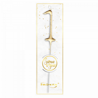 Cold Sparklers Number "1" gold TXF801 F1 12/20