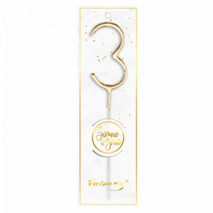 Cold Sparklers Number "3" gold TXF803 F1 12/20