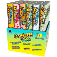 Konfetti Tubes Srebrno-Złote Kółeczka JK36 36/6