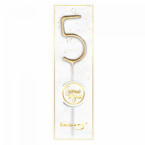 Sterretjes Nummer "5" goud TXF805 F1 12/20