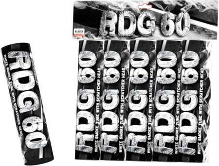 Rauchkerze am Stab, weiß RDG60B(SH) T1 20/5