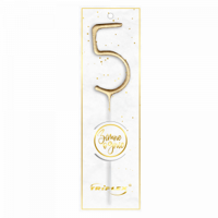 Wunderkerzen Nummer „5“ Gold TXF805 F1 12/20