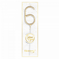 Cold Sparklers Number "6" gold TXF806 F1 12/20
