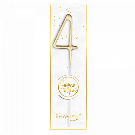 Cold Sparklers Number "4" gold TXF804 F1 12/20