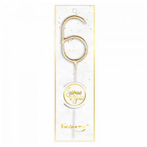 Cold Sparklers Number "6" gold TXF806 F1 12/20