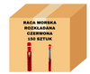 PM02R 150 x Ausziehbare Teleskop-Marinefackel, roter Ultras-Kometenkarton