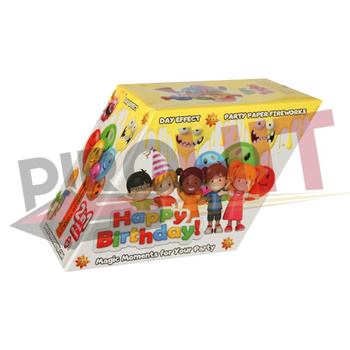 Wyrzutnia konfetti/serpentyn  SF12 TRIPLEX-TXK019 HAPPY BIRTHDAY